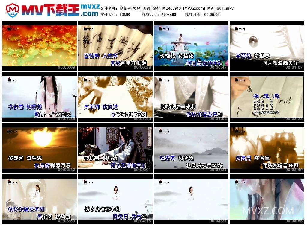 晓依-相思怨_国语_流行_MB403913